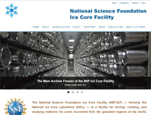 Tablet Screenshot of icecores.org